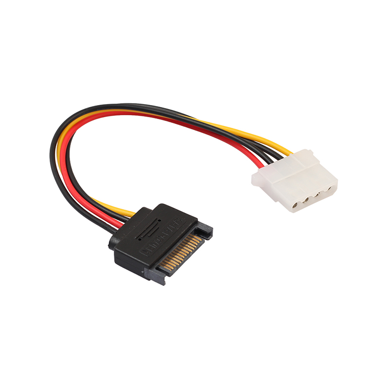 SATA Power Cord Connector 4Pin to 15Pin SATA to IDE Power Cable Serial Power Cord Sata Line