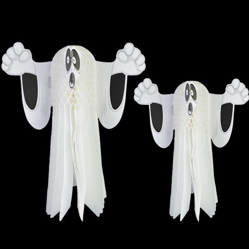 Halloween Paper Ghost Ornaments Hanging Ghost Pendant Party Decorations