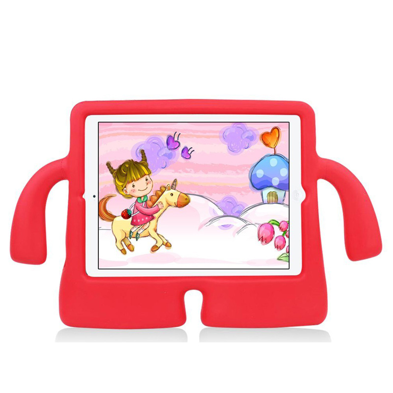Kids Toddler Universal Shockproof EVA Foam Stand Tablet Case for iPad Mini 1/2/3/4 - Red