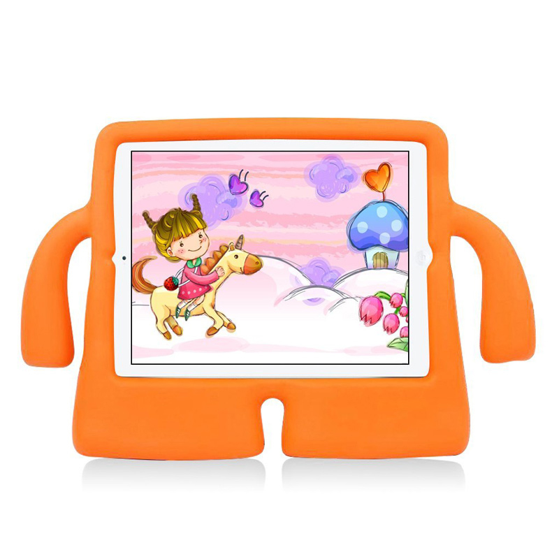 Children Kids Safe Rubber Shockproof EVA Foam Stand Case Cover for iPad Air/Air 2 - Orange