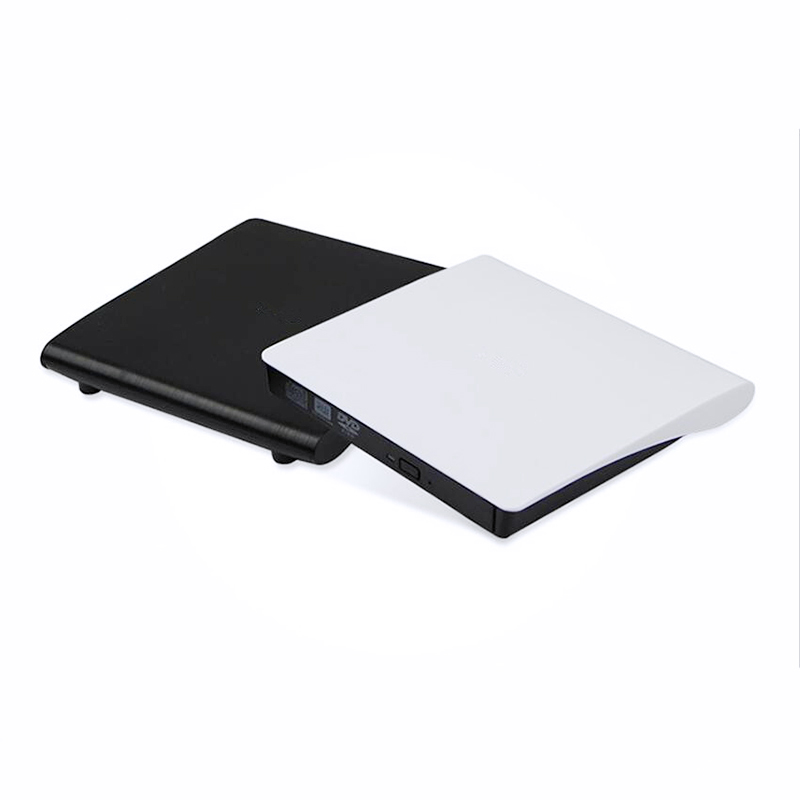 USB 3.0 External DVD RW CD RW Drive Burner Rewriter Recorder Copier - Black+White