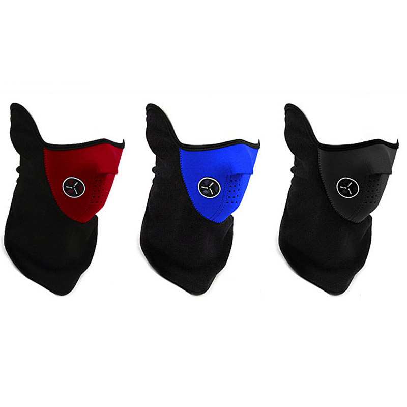 Outdoor Bike Motorcycle Mask Sports Windproof Dustproof Warmer Face Neck Cover Mask - Black