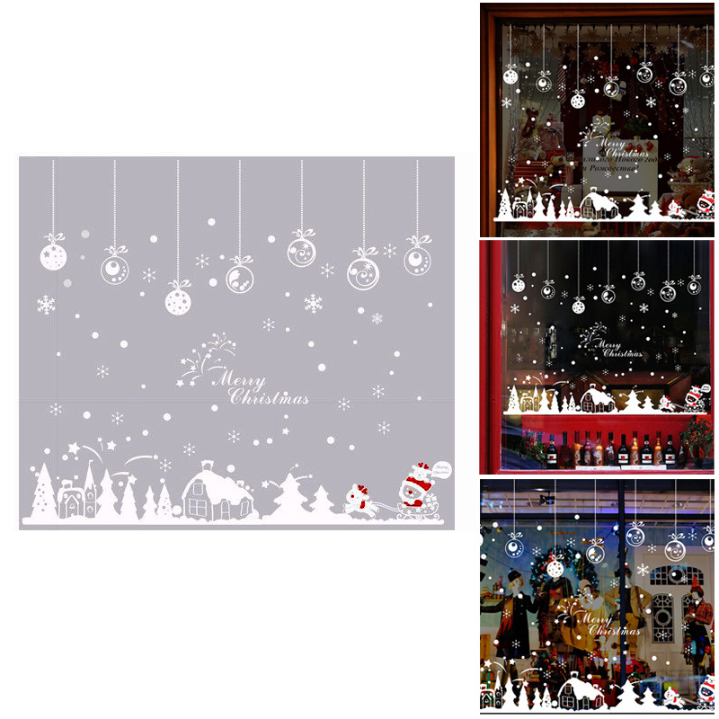 Christmas 3D Removable Window Wall Stickers Decor Xmas Home Shop Decorations - XL803
