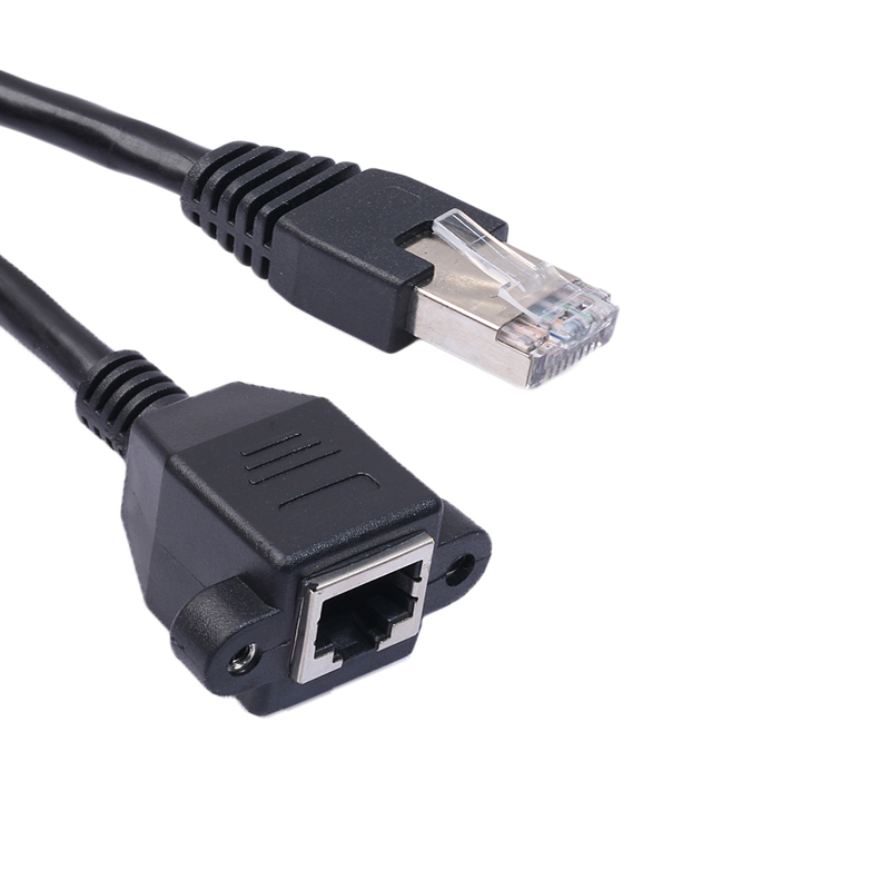 RJ45 CAT6 Male to Female Ethernet Lan Network Extension Cable Cord PC Laptop - 0.6M