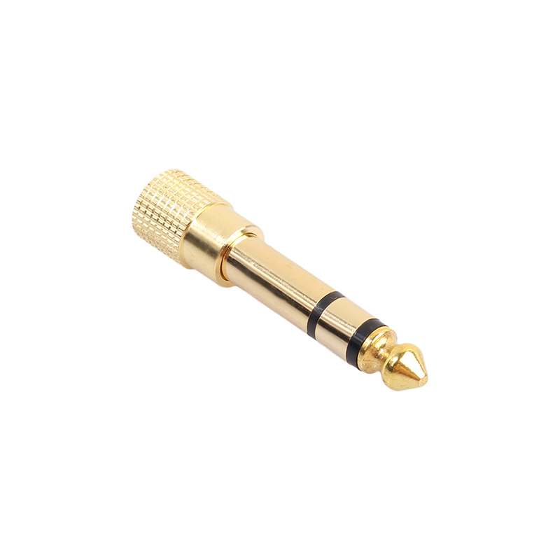 6.35mm (1/4 inch) Male to 3.5mm (1/8 inch) Female Stereo Jack Audio Mic Adapter Converter
