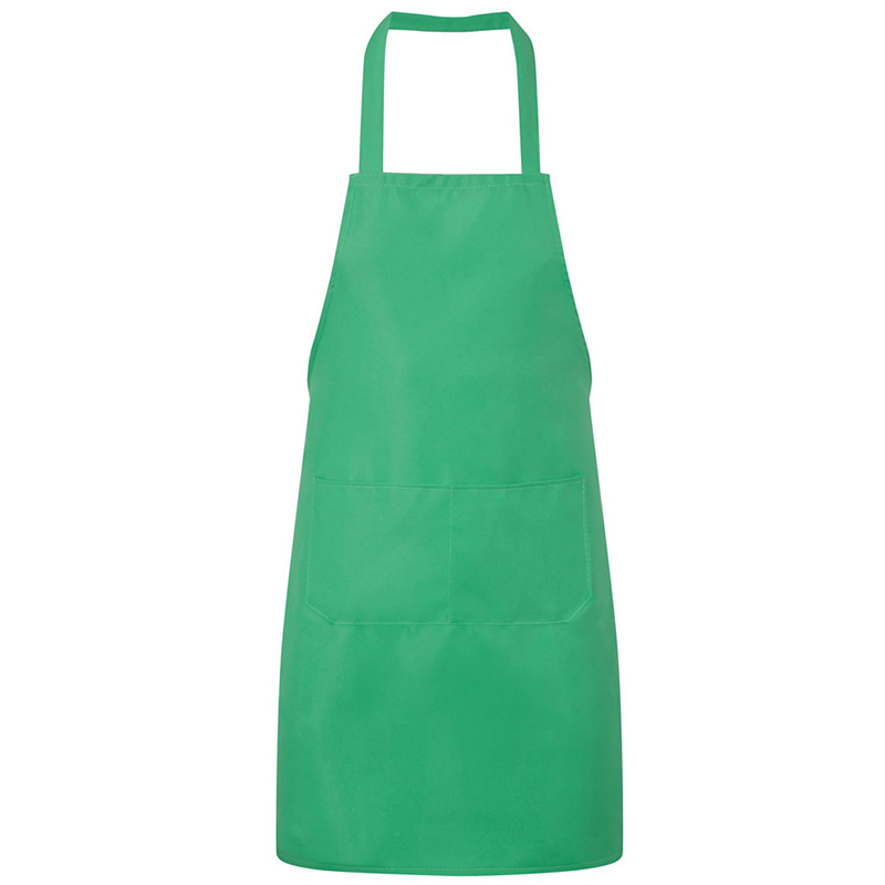 Plain Unisex Cooking Catering Work Apron Tabard with Twin Double Pocket - Green