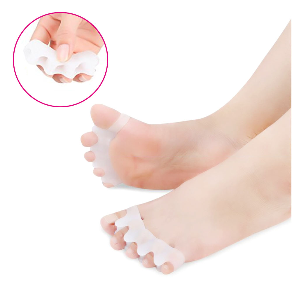 1 Pair Gel Toe Separator Splint Pad Silicone Bunion Corrector Toes Pain Relief Protection Straightener