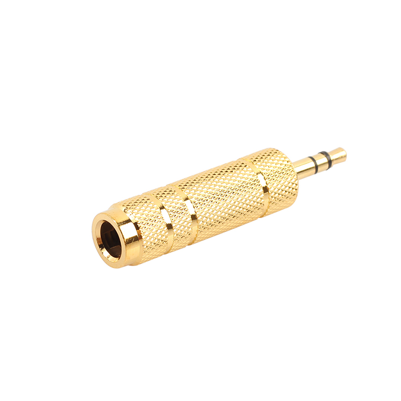 3.5mm Male to 6.5mm Female Adapter Stereo Headphone Microphone Audio Jack Converter Connector