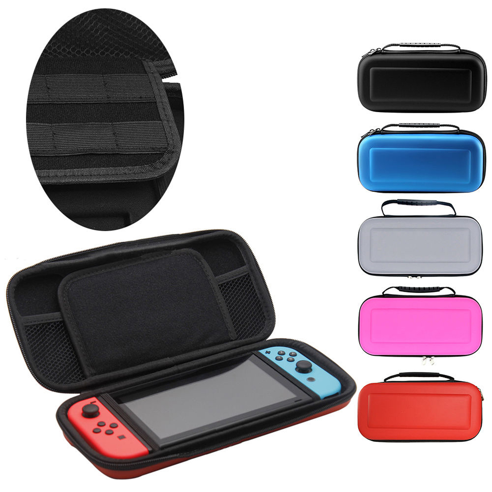 Nintendo Switch Hard Protective Storage Bag Console Game Portable Carry Case Cover - Black