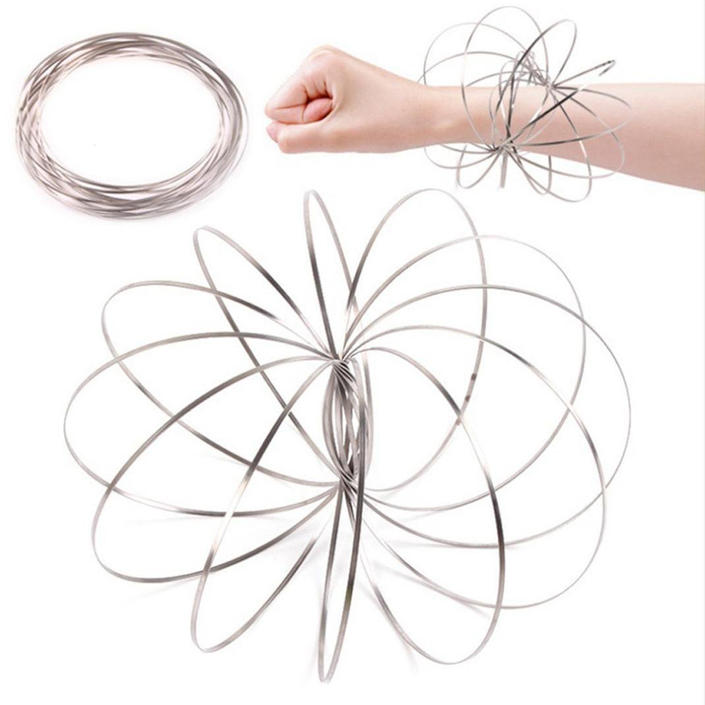 Flow Rings Arm Kinetic Spring product 3D Shaped Sculpture Ring Magic Interactive Flowproducts