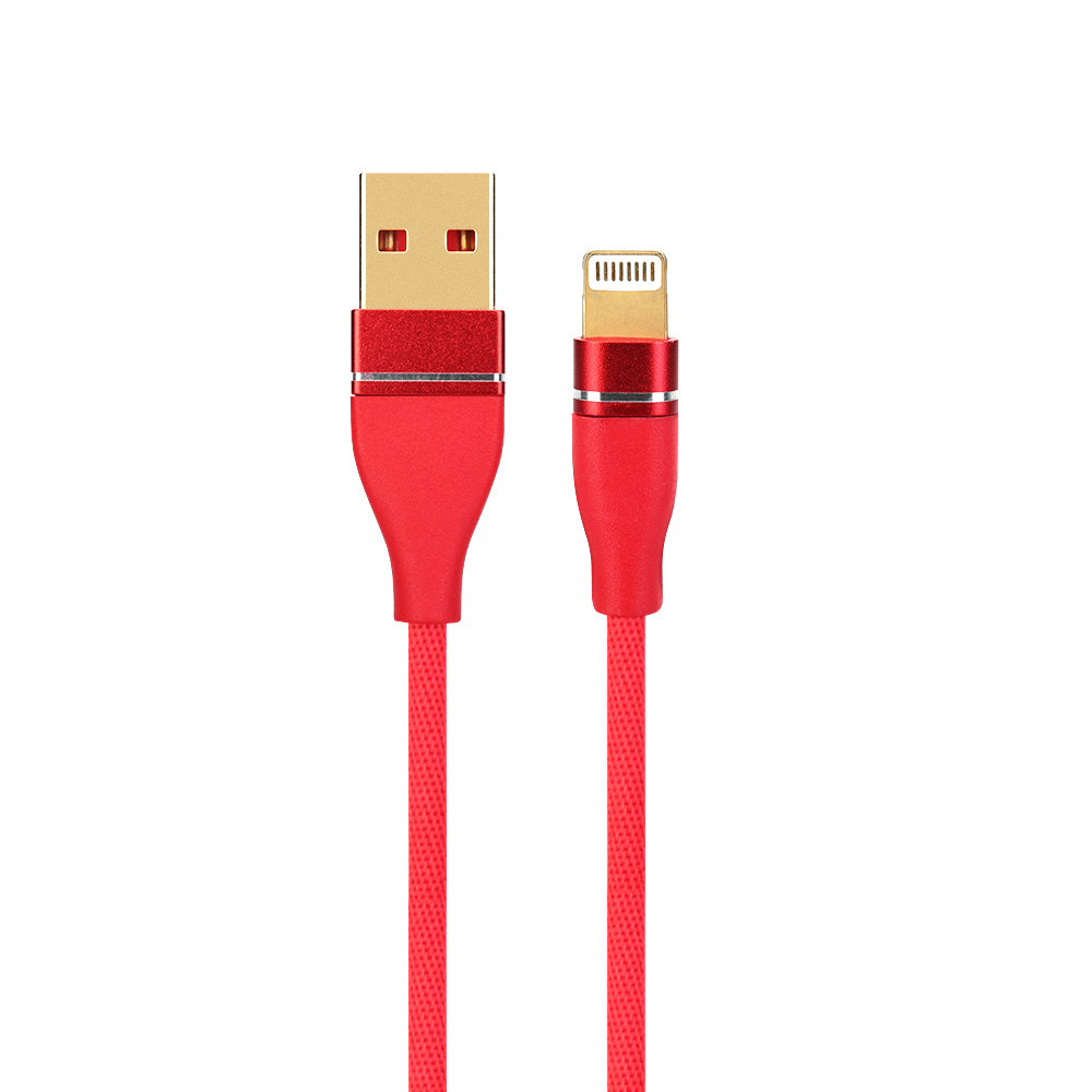 1M Slim Luxury 8 pin Data Sync Charging Cable Cord for iPhone 7/8 - Red