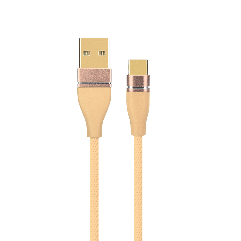 1M Type C Charger Cable USB 3.1 Ultra-Durable Data Charging Wire Cord - Khaki