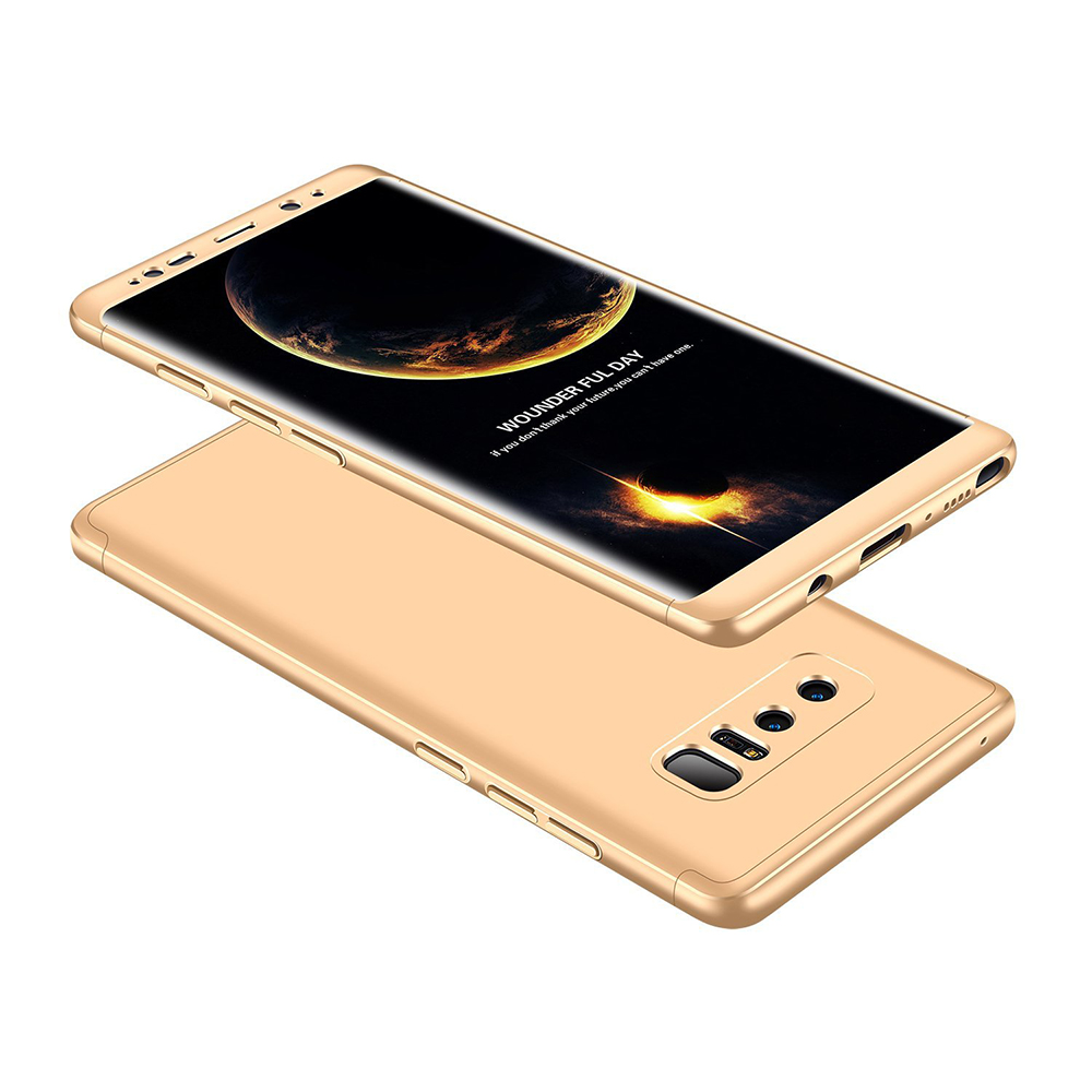 Ultra Slim Full Coverage PC Hard Protective Case Back Cover for Samsung Note 8 - Gold
