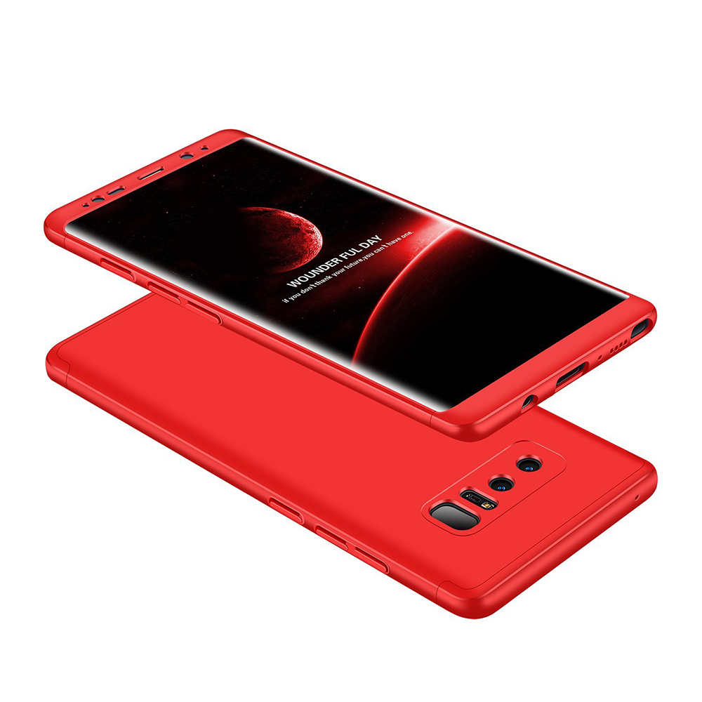 Ultra Slim Full Coverage PC Hard Protective Case Back Cover for Samsung Note 8 - Red