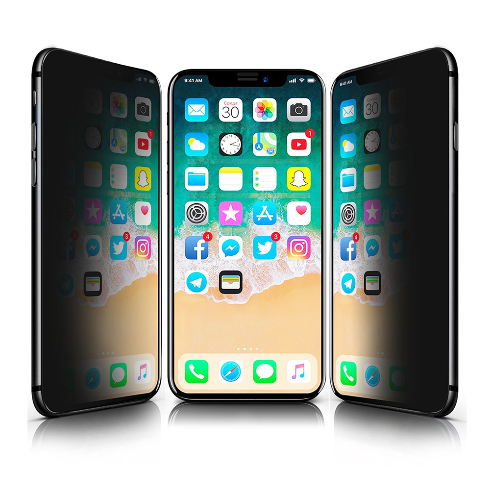 Privacy Tempered Glass Screen Protector Film for iPhone X/XS