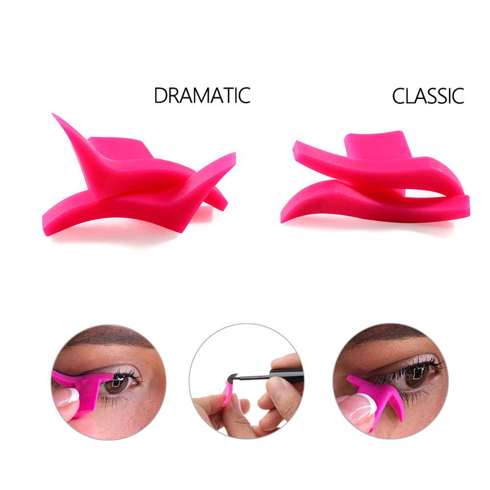 2Pcs Eye Line Wing Stamps Easy Cat Wing Eyeliner Makeup Beauty Tool - Dramatic