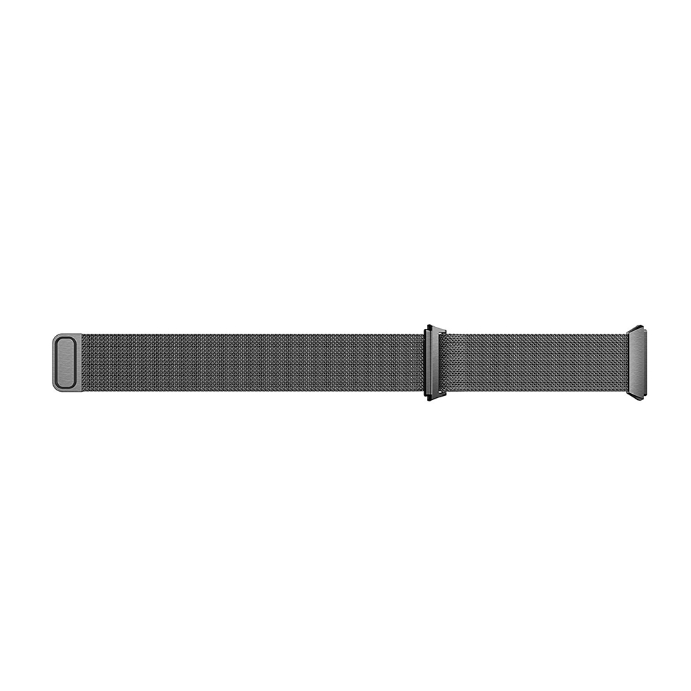 Milanese Stainless Steel Mesh Replacement Watchband Wrist Strap for Fitbit Ionic Size S - Black
