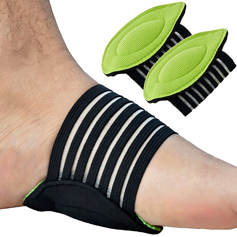 1 Pair Foot Arch Support Plantar Fasciitis Heel Pain Aid Feet Cushioned Wraps