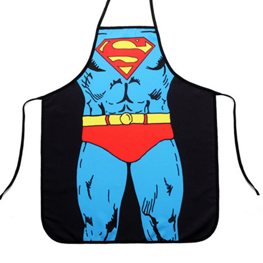 Funny Cooking Kitchen Apron Novelty Sexy Dinner Party Aprons - Superman