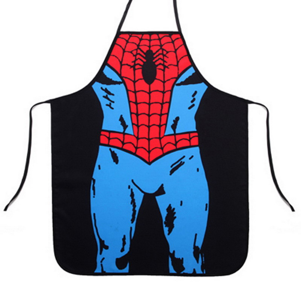 Funny Cooking Kitchen Apron Novelty Sexy Dinner Party Aprons - Spiderman