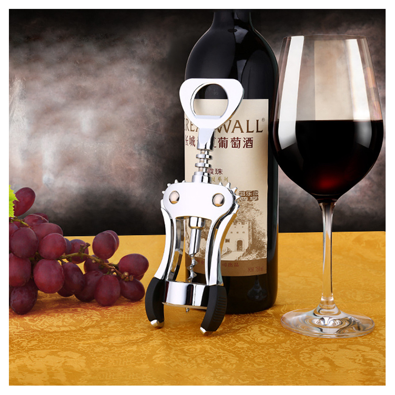 Professional Red Wine Bottle Opener Multi-function Zinc Alloy Kitchen Tool for Cocktail Beer