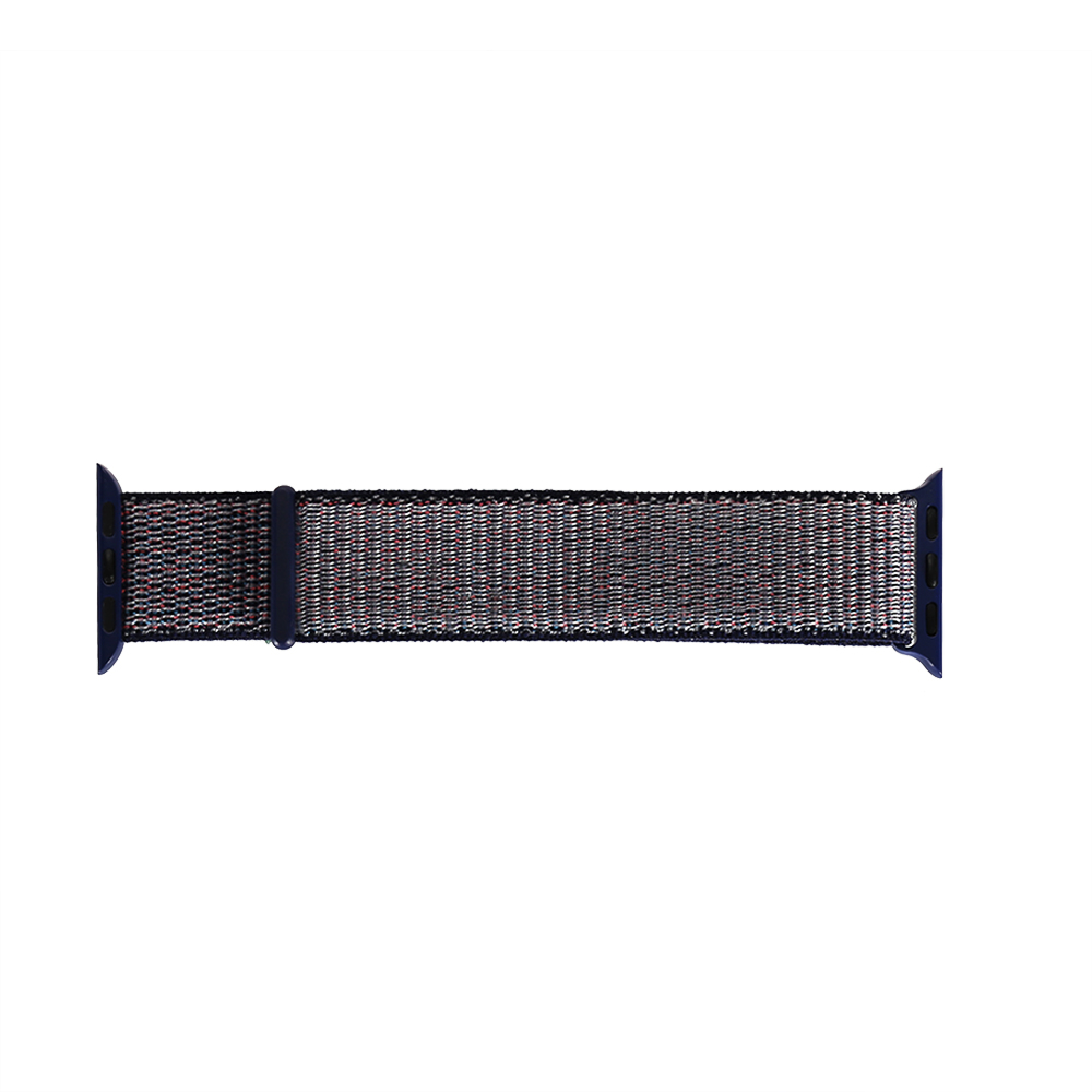 Sports Nylon Wrist Band Watchband Strap Bracelet for Apple Watch - Black