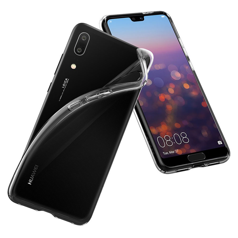 Super Thin Slim Soft TPU Case Crystal Clear Silicone Shockproof Back Cover for Huawei P20
