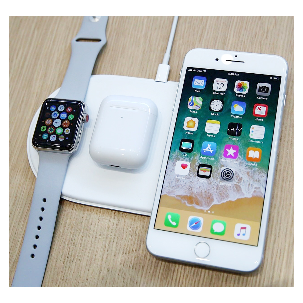 3in1 AirPower Qi Wireless Charger Charging Dock Pad for iPhones iWatch