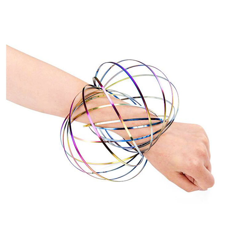 Flow Rings Arm Kinetic Spring product 3D Shaped Sculpture Ring Magic Interactive Flowproducts