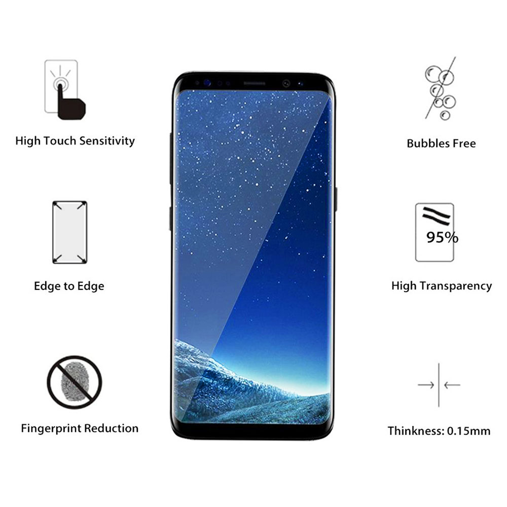 PET Soft Flexible TPU Film Full Coverage Screen Protector for Samsung S8 Plus