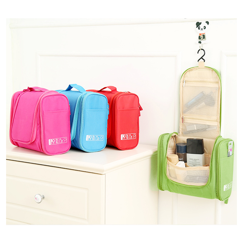 Waterproof Hanging Toiletry Bag Portable Travel Toilet Wash Cosmetic Makeup Suitcase Organizer - Green
