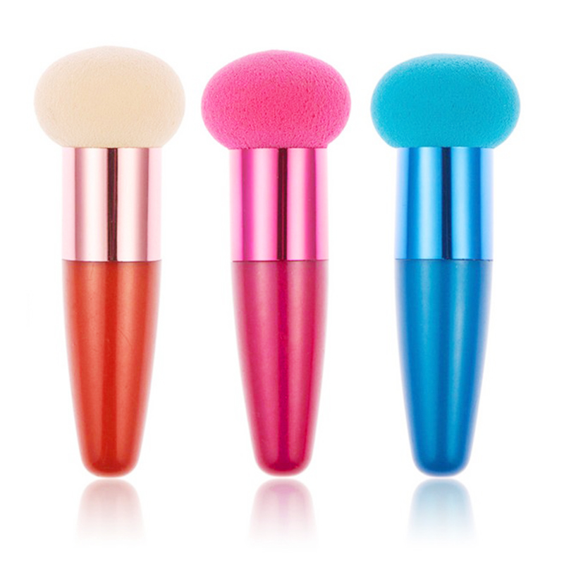 Cosmetic Make Up Brush Mushroom Head Sponge Brushes Makeup Beauty Tool - Blue