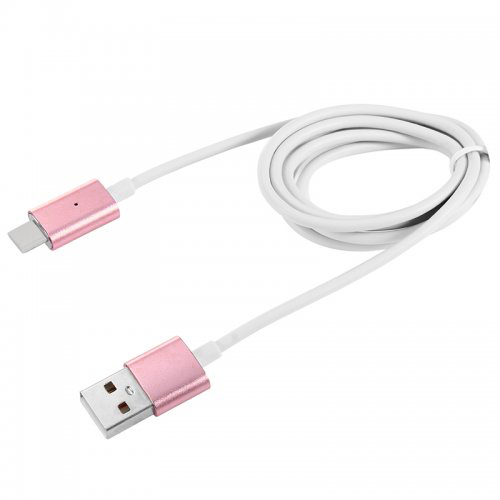 Magnetic Micro USB Charging Cable Adapter Data Charger for Android Samsung HTC - Rose Gold