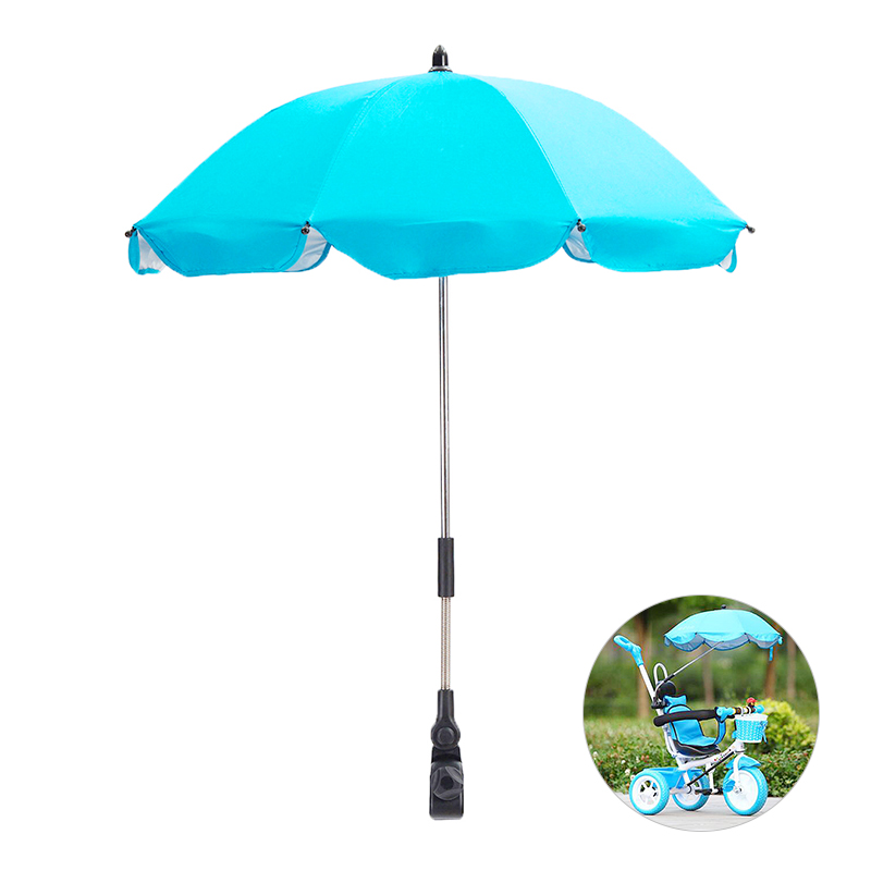 Universal Baby Stroller Parasol UV Ray Shade Sun Protection Umbrella - Sky Blue