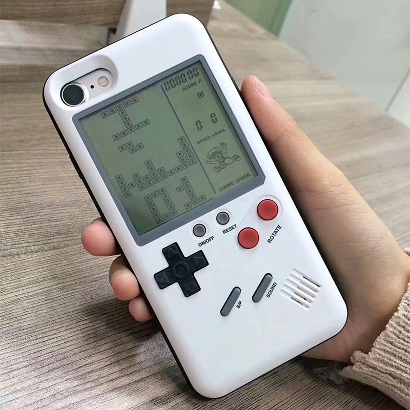 iPhone 7/8 Cases Retro Play Tetris Nintendo Gameboy Phone Case