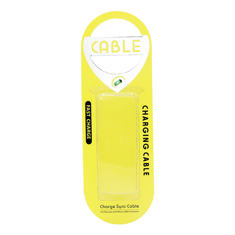 Slim Universal Charging Data Cable Blister Cardboard Retail Box