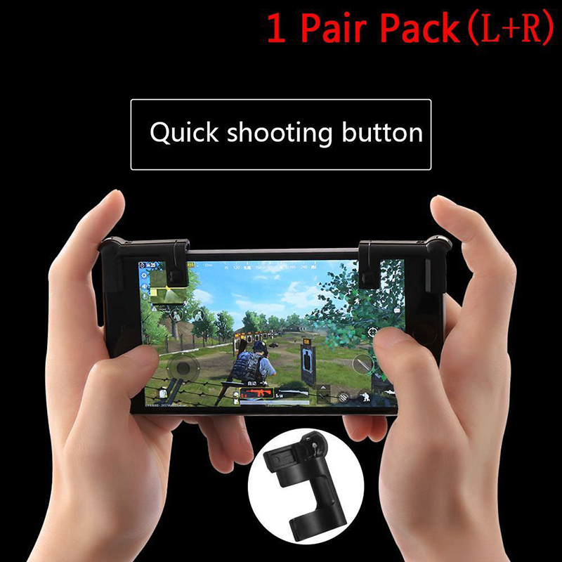 1Pair L1R1 Shooter Controller Smartphone Mobile Gaming Trigger Fire Button Handle