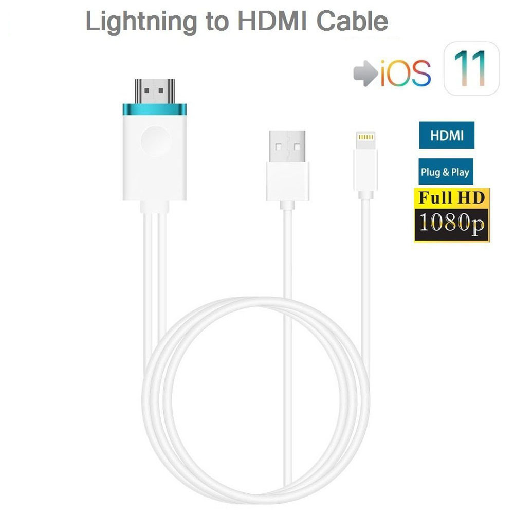 LD8 MiraScreen Lightning to HDMI Cable Display Digital AV Adapter