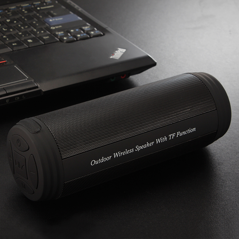 T3 Wireless Bluetooth Speaker Portable Waterproof Music Box for Outdoor - Black
