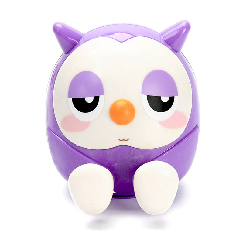 Universal Cute Owl Phone Stand Holder Bracket Saving Money Pot Coin Box - Purple