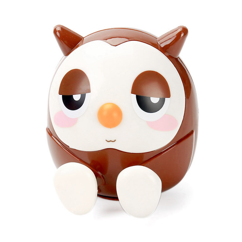 Universal Cute Owl Phone Stand Holder Bracket Saving Money Pot Coin Box - Brown