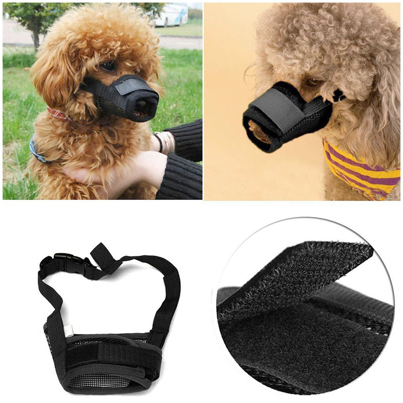 Dog Pet Safety Muzzle Anti Bite Bark Chew Adjustable Breathable Mouth Mask