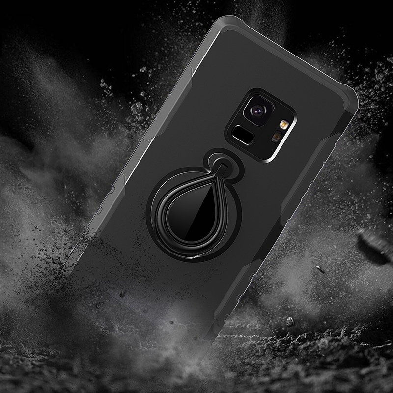 Hybrid Hard Protective Case with 360 Degree Kickstand Phone Case for Samsung S9