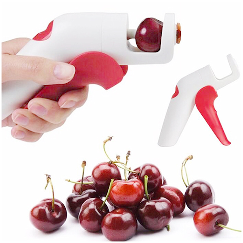 Creative Cherries Pitter Plastic Cherry Seed Fast Remover Enucleate Keep Complete Fruits Tool