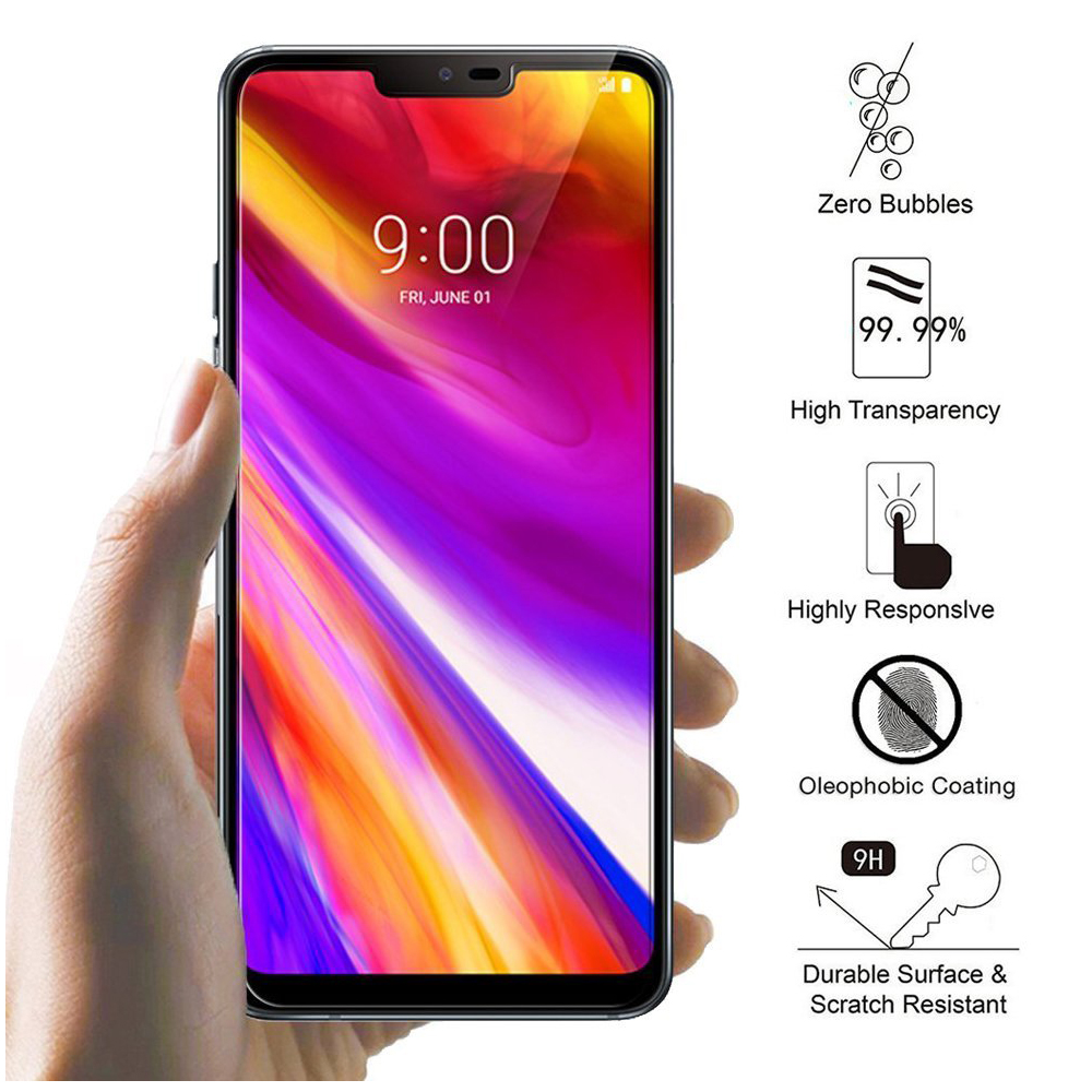 Ultra Thin HD Clear 9H Hardness Anti-Scratch Shockproof Tempered Glass Screen Protector for LG G7