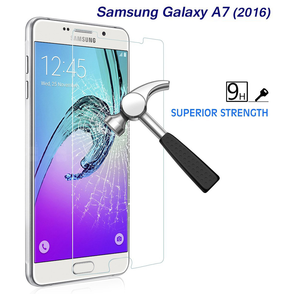 Ultra HD Thin 9H Hardness Anti Scratch Tempered Glass Screen Protector for Samsung Galaxy A7 2016/A710