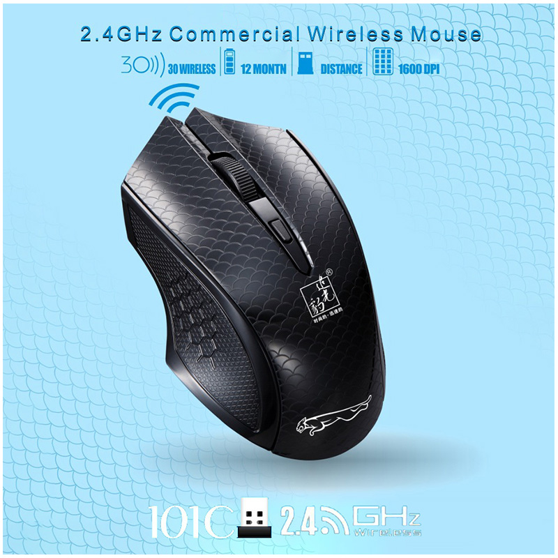 Universal 1600DPI 2.4G Wireless Mouse Stylish Cordless Optical Mouses for Laptop PC
