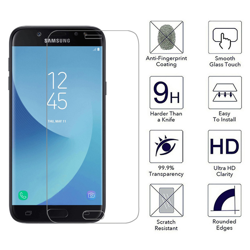 Full Coverage 9H Hardness Tempered Glass Screen Protector Film for Samsung Galaxy J5 2017