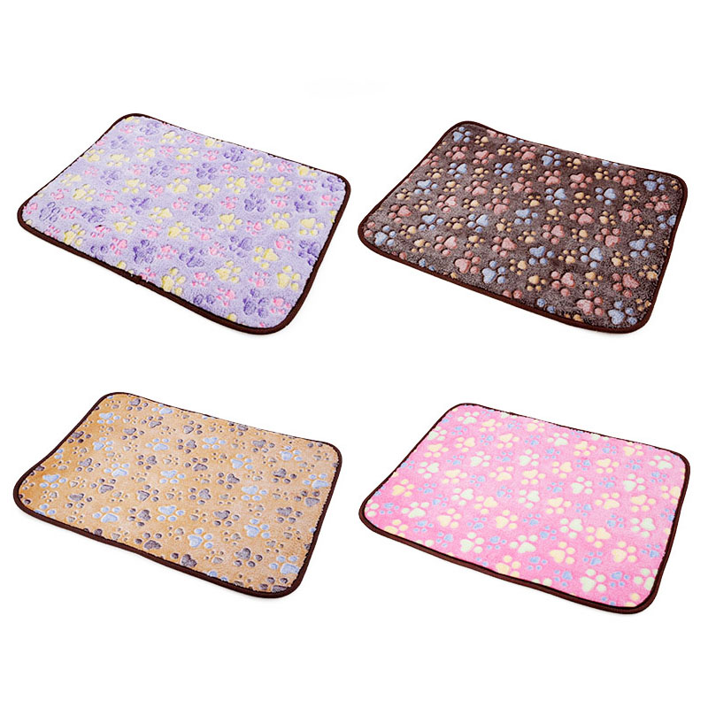 Size M Dual Use Pet Cooling Sleeping Mat Dog Cats Puppy Cushion Cold Heat Pad Bed - Pink