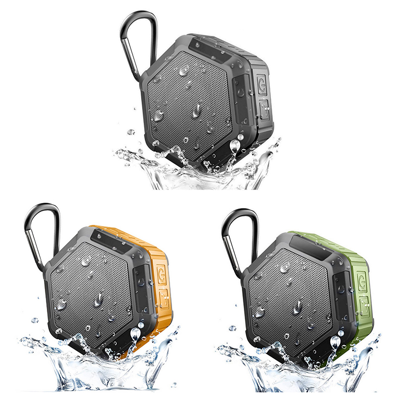 Waterproof Outdoor Wireless Bluetooth Speaker Stereo Sports Music Player Box - Orange